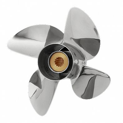 Изображение товара SCB4R12P-YS50 Гребной винт PowerTech для YAMAHA 30-70 л.с., 4x10-3/8x12, 4-х лопастной, правый, стал