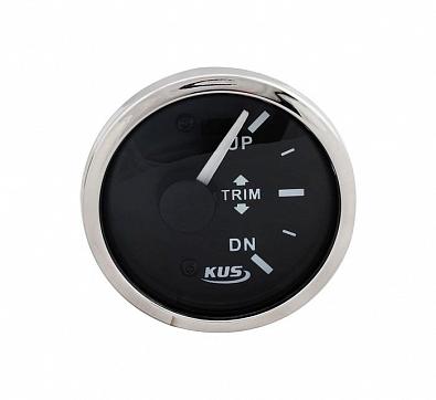 Изображение товара KY09043 Трим-указатель для MERCURY (160-0 Ом), черный циферблат/нержавеющий ободок, Ø52мм