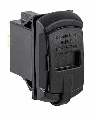 Изображение товара AES1118SULA013 Разъем USB 5В 4.2А и вольтметр для установки совместно с кнопками AES11185X или AES11