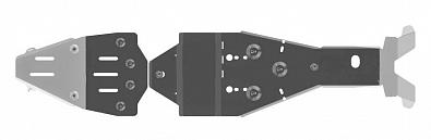Изображение товара ST-1891 Защита днища для квадроциклов POLARIS Sportsman 550/850 Touring/X2 (до '15), анодированный а