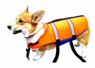 Изображение товара DOG-S Спасательный жилет для собак весом до 4-5 кг, оранжевый