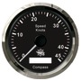 Изображение товара 27.780.03 Спидометр с GPS-компасом , 0-45 узлов (0-80 км/ч), черный/хром (Osculati)