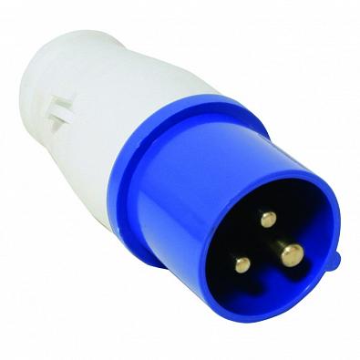 Изображение товара 90394 Вилка берегового питания, 16A, 220-240V, синяя (Lalizas)