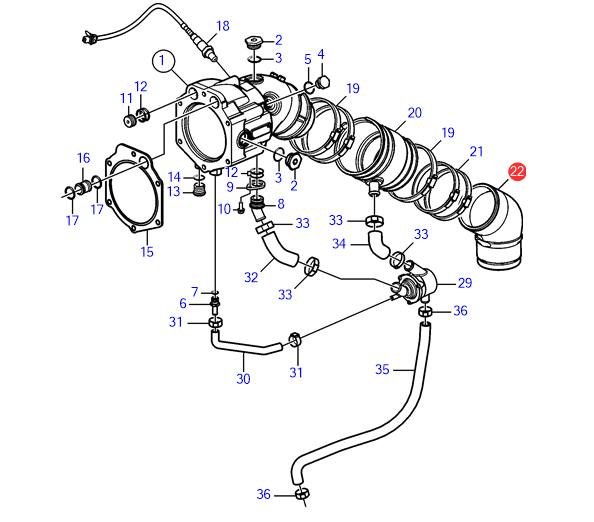 Изображение товара Exhaust pipe elbow
