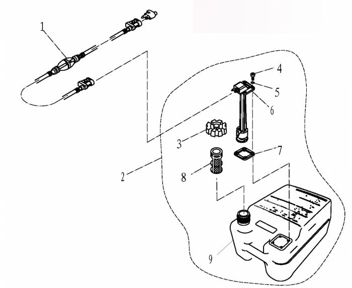 Схема узла Приложение 3 (Топливный Бак) (Optional Parts №1 (Fuel Tank))