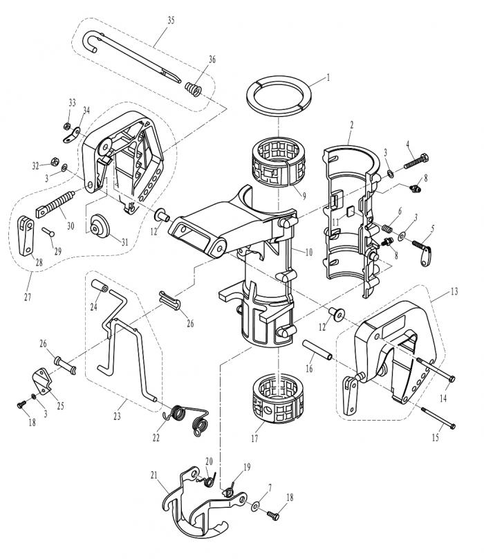 Схема узла Приложение 1 ( Ремонтный Комплект ) (Optional Parts №1 (Repair Kit))