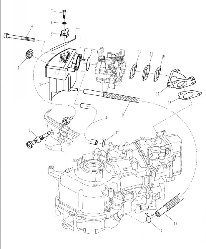 Схема узла Впуск (Intake System)