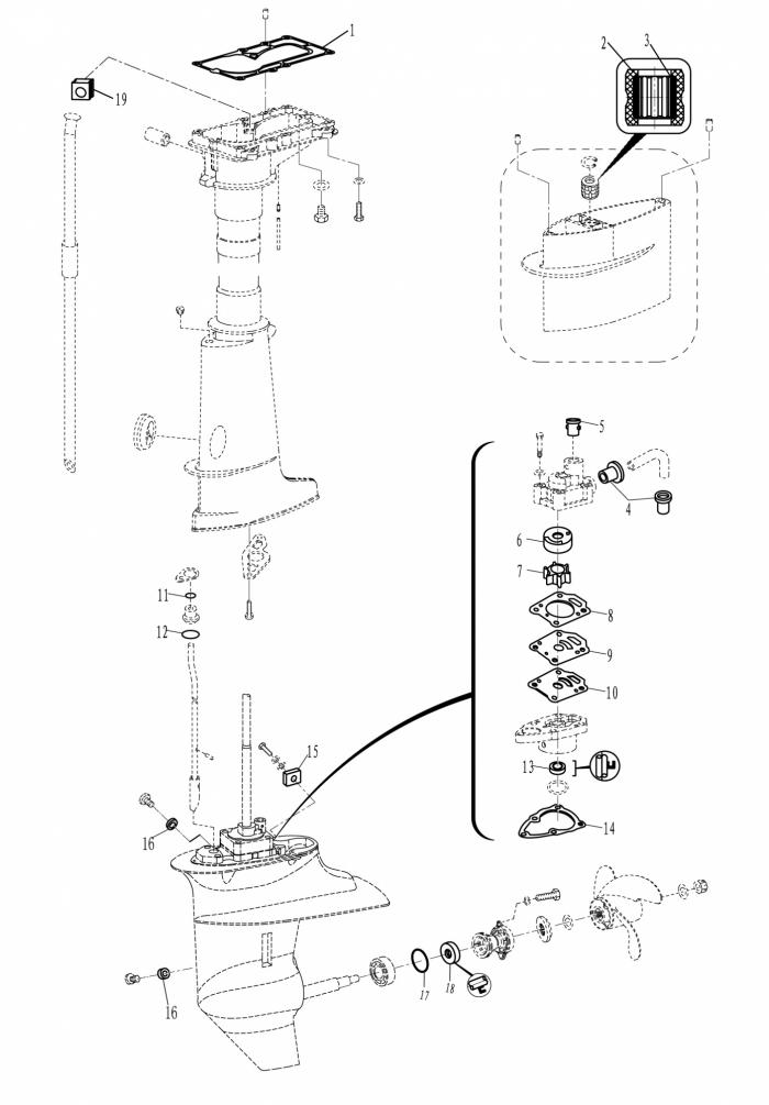 Схема узла Приложение 1 (Ремонтный Комплект) (Optional Parts №1 (Repair Kit))