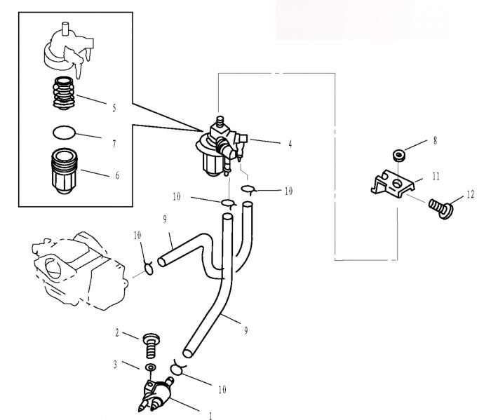 Схема узла Топливная Система (Fuel System)