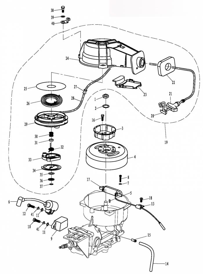 Схема узла Система Зажигания (Ignition System)