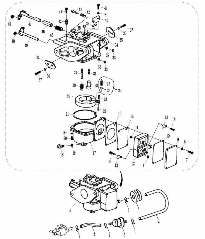 Схема узла Топливная Система (Fuel System)