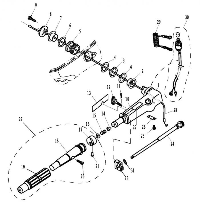 Схема узла Рулевое Управление (Steering System)