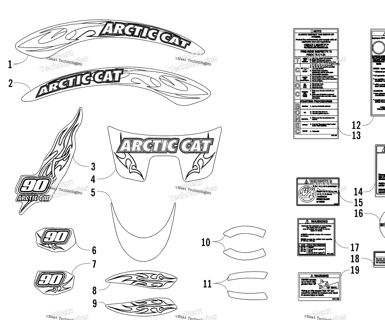 Схема узла Наклейки