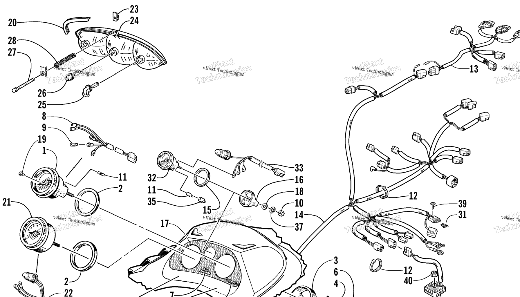 Схема узла Инструменты И Wiring Assemblies