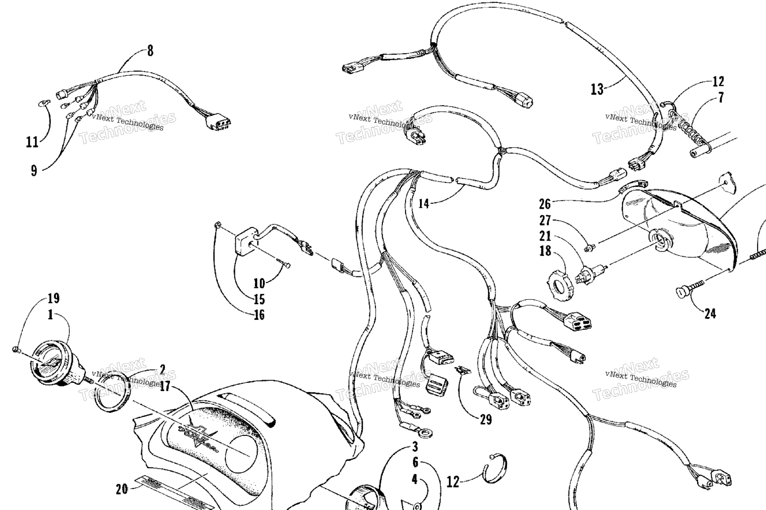 Схема узла Инструменты И Wiring Assemblies