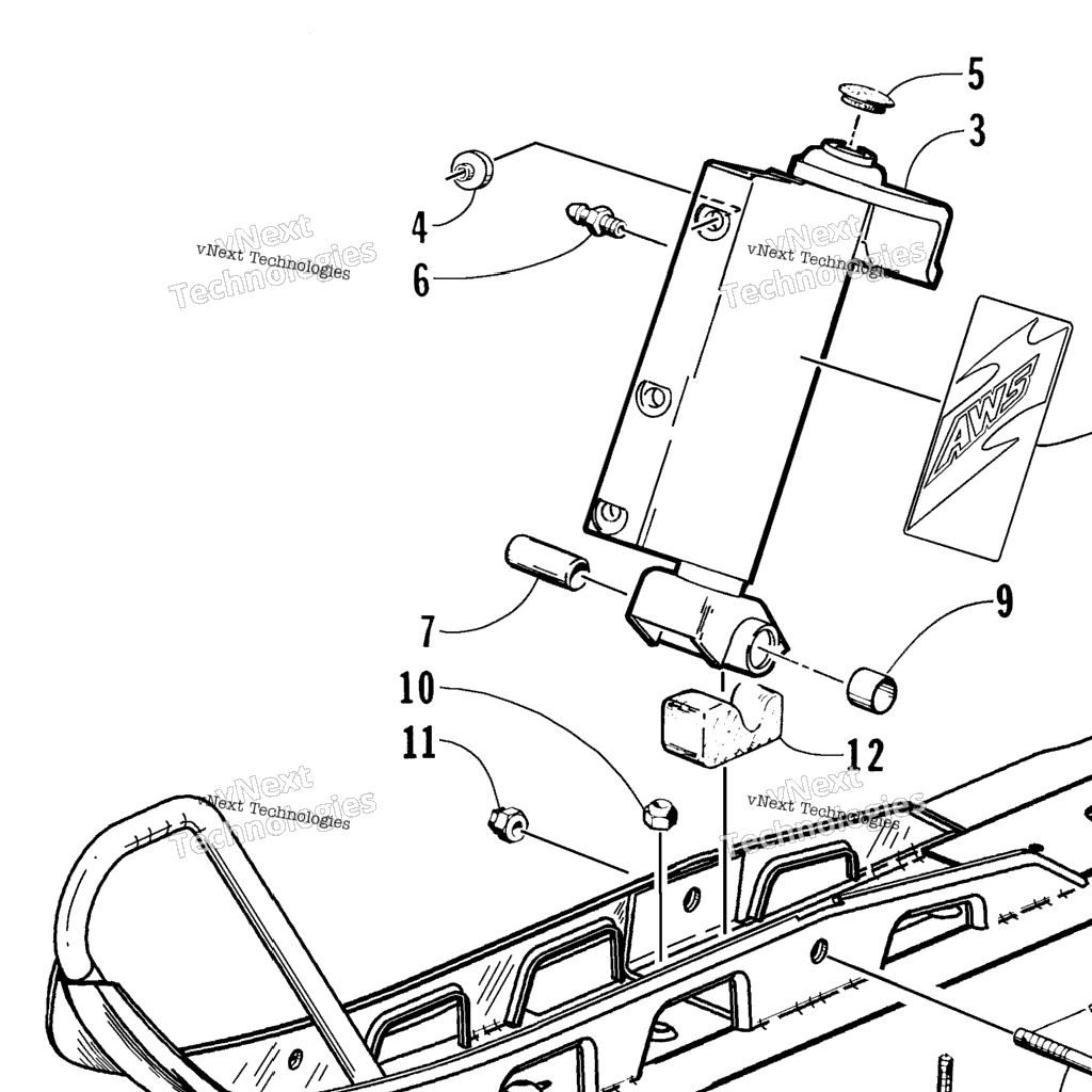 Схема узла Сборка Лыжи И Шпинделя