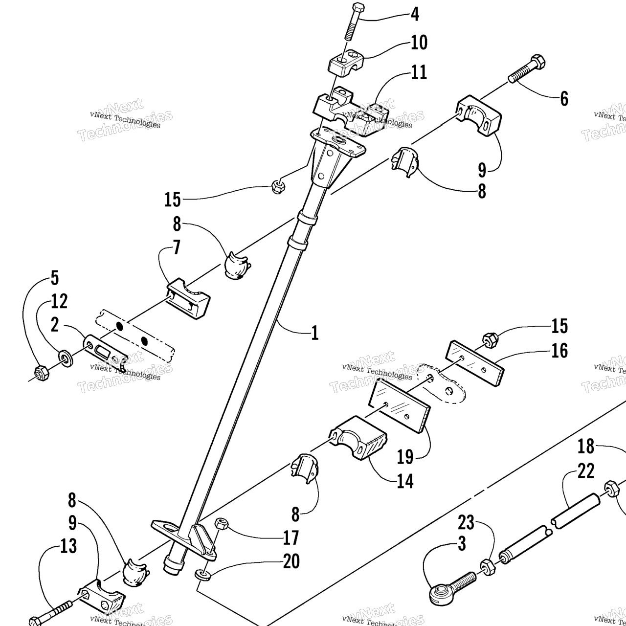 Схема узла Сборка Рулевого Поста