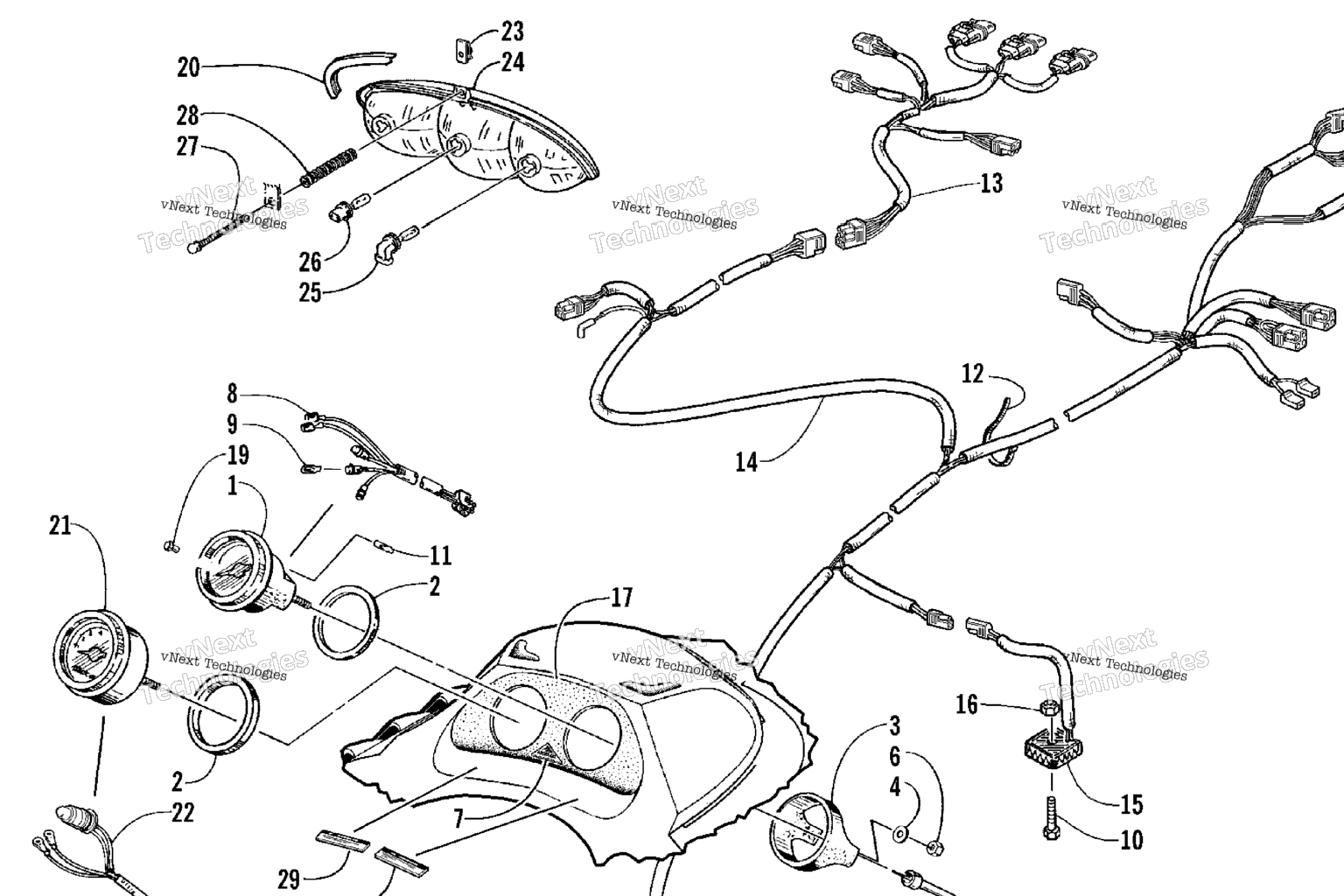 Схема узла Инструменты И Wiring Assemblies