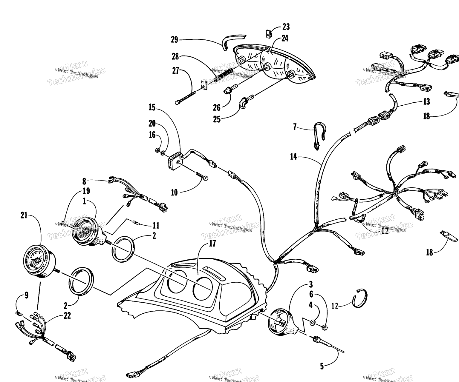 Схема узла Инструменты И Wiring Assemblies
