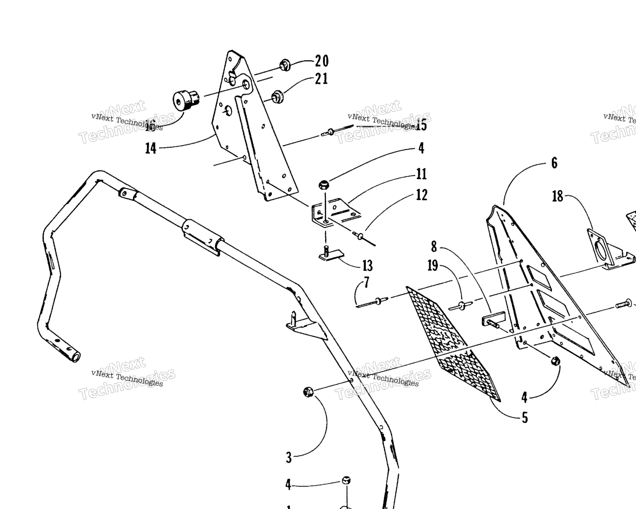 Схема узла Сборка Поддержки Руля