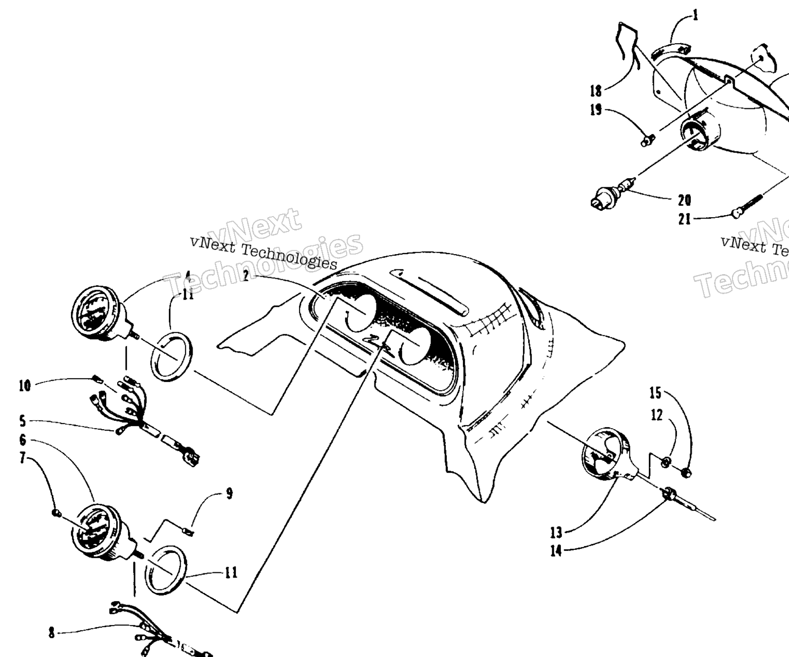 Схема узла Фары И Приборы