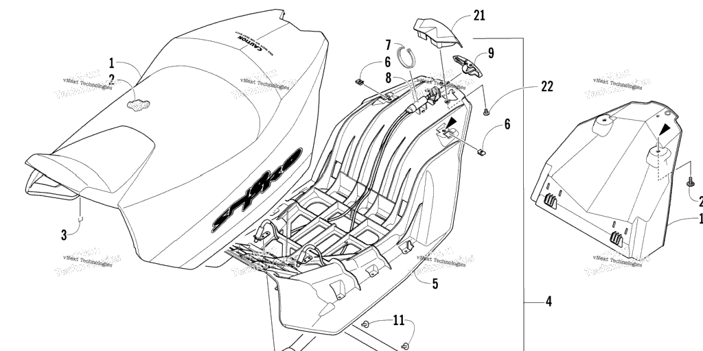 Схема узла Сборка Сидений