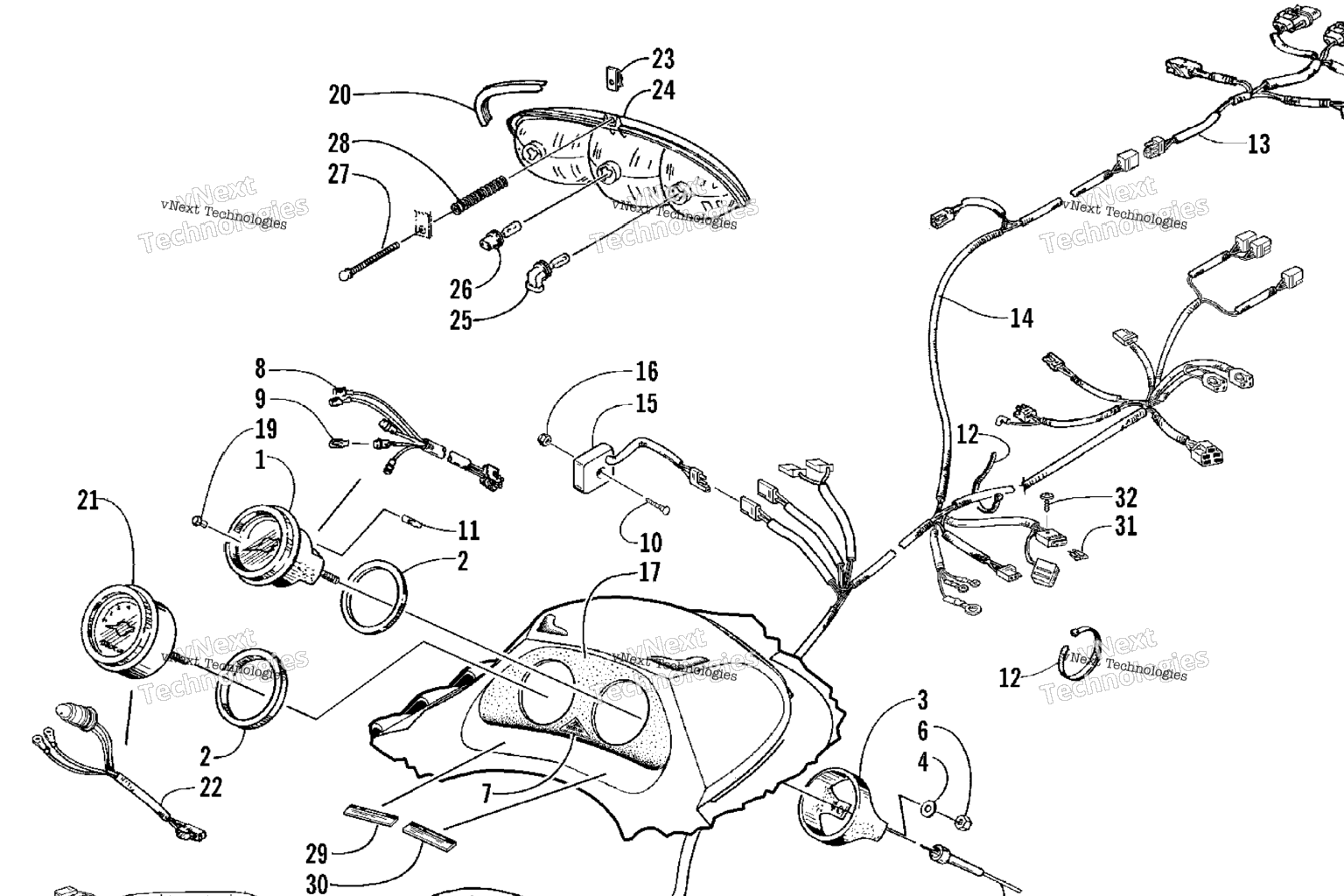 Схема узла Инструменты И Wiring Assemblies