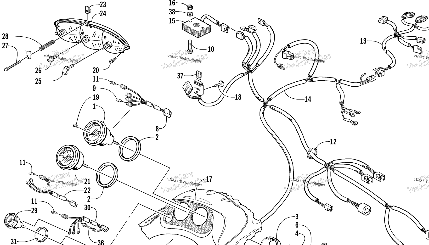Схема узла Инструменты И Wiring Assemblies