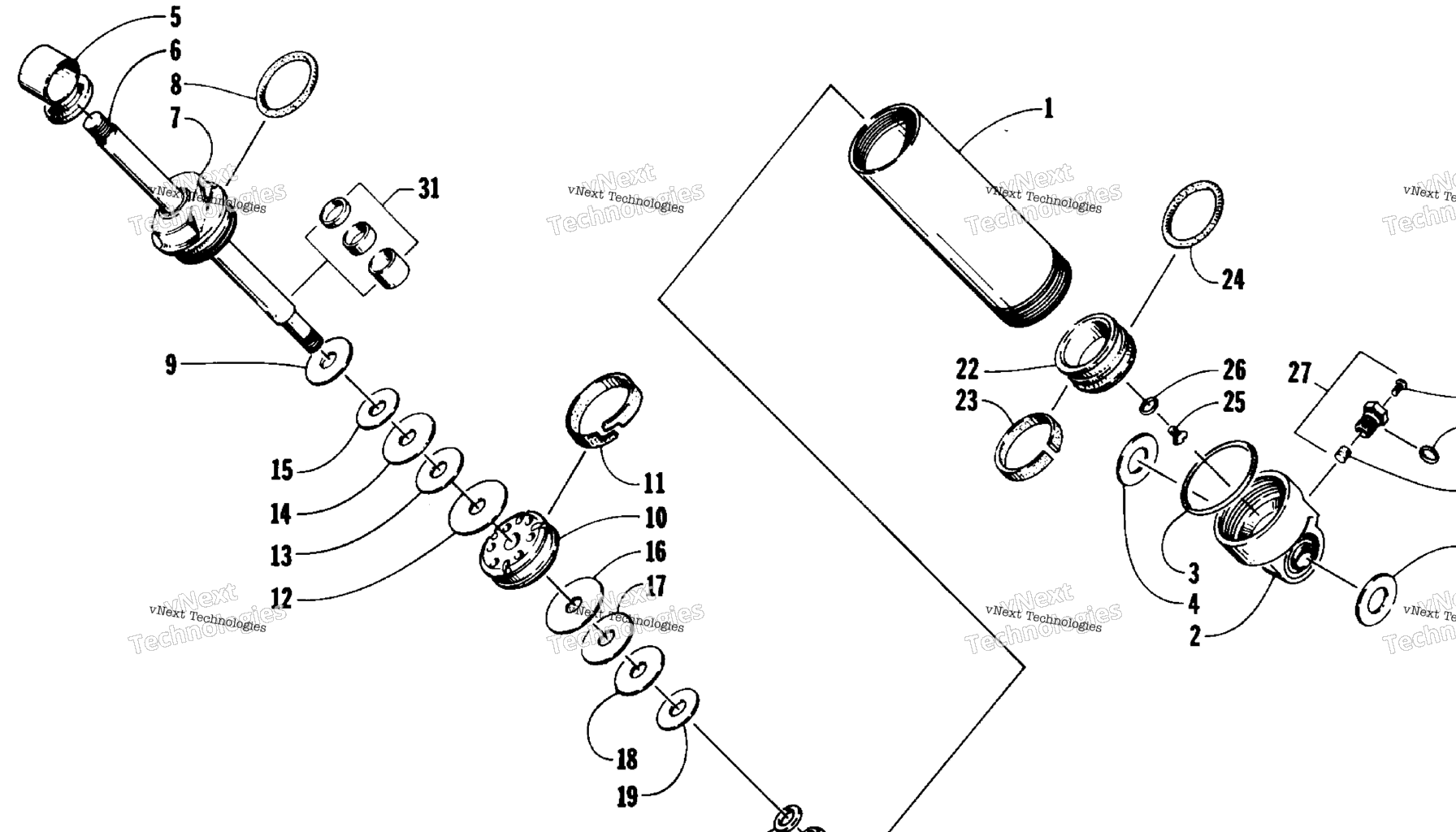 Схема узла Передний Амортизатор Подвески