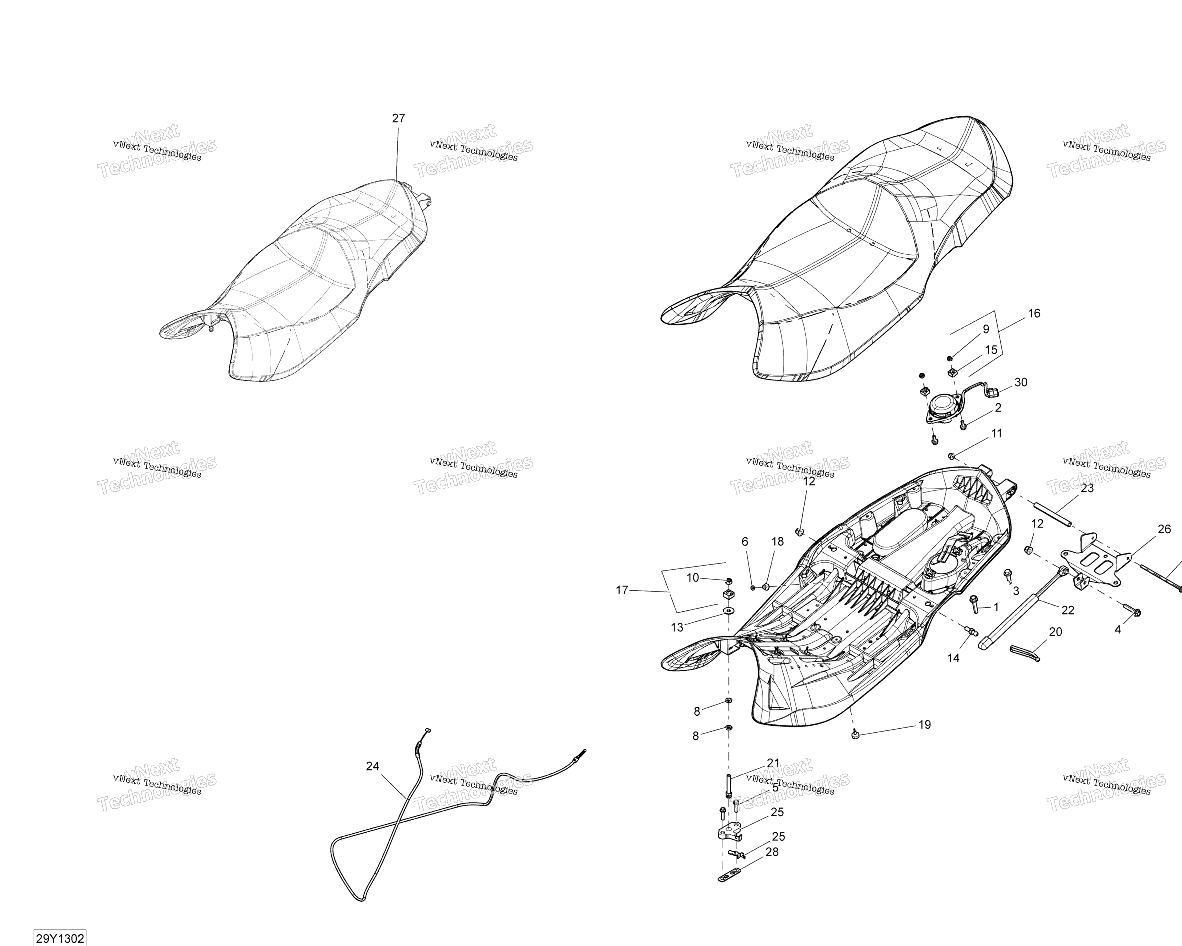 Схема узла Сиденья
