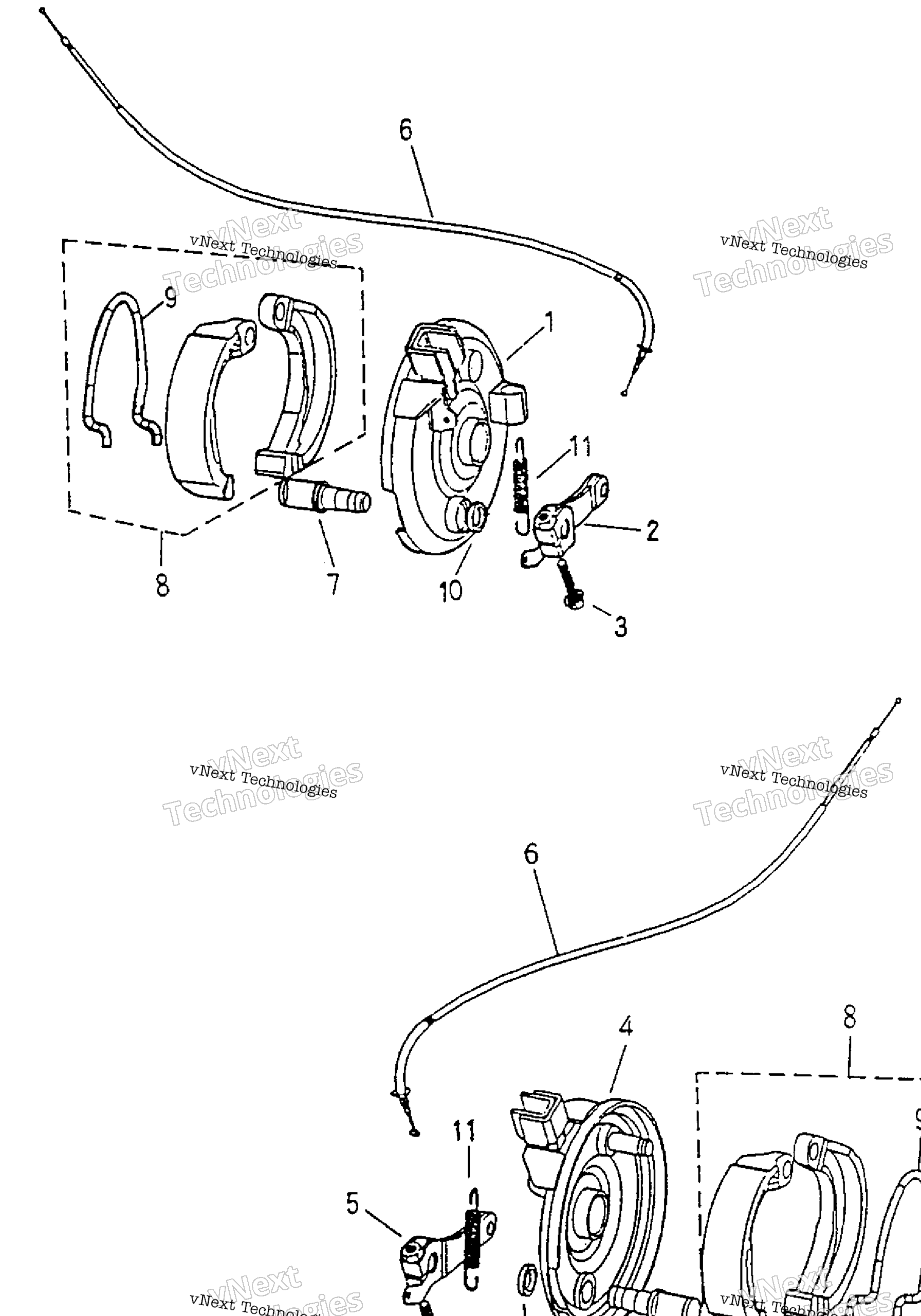 Схема узла Передний Тормоз