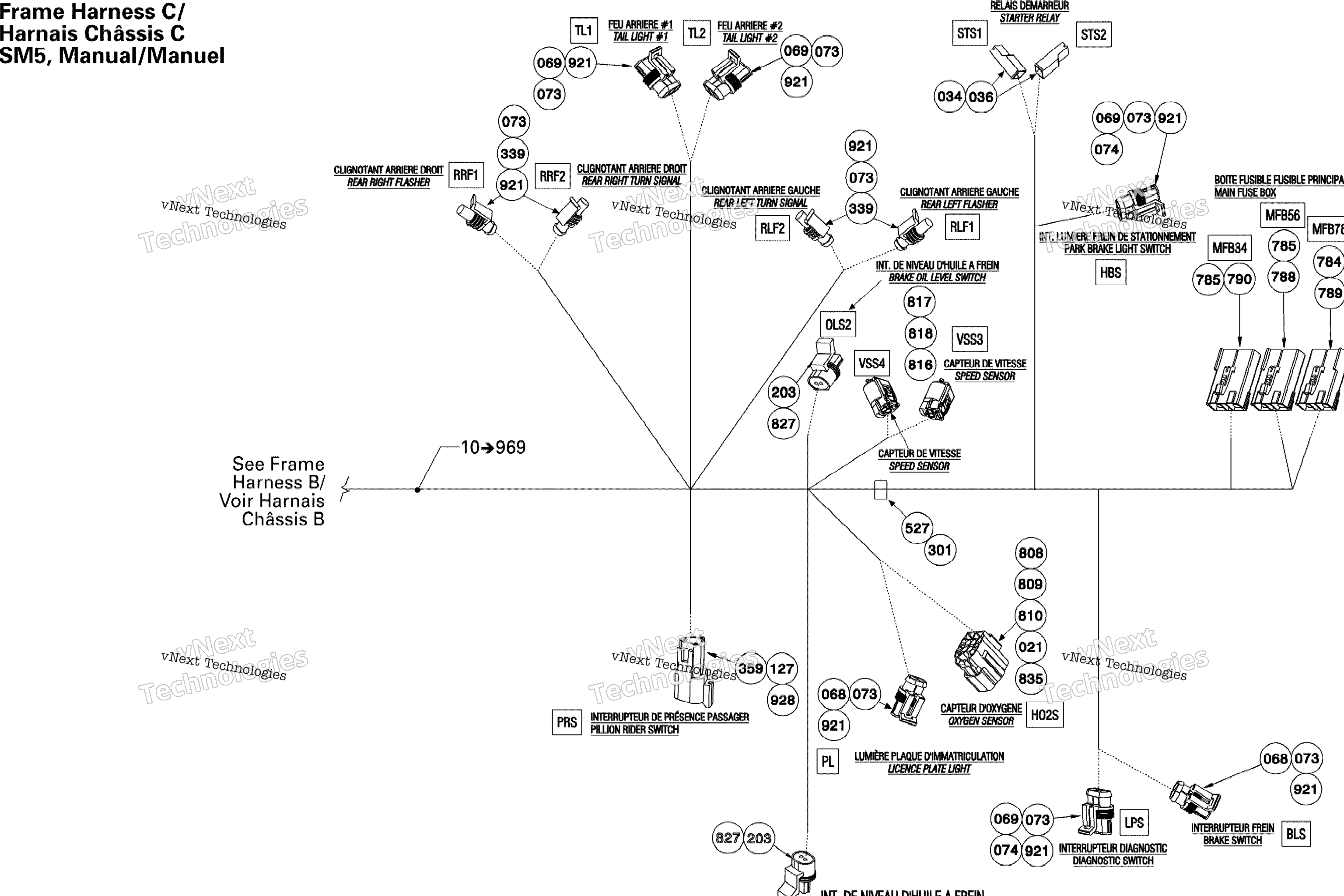 Схема узла Рама Жгут C Sm5 Руководство