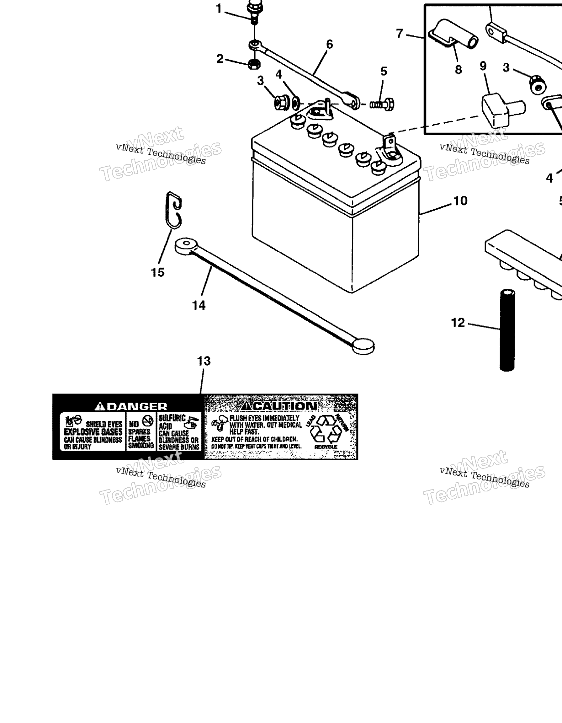Схема узла Аккумуляторы