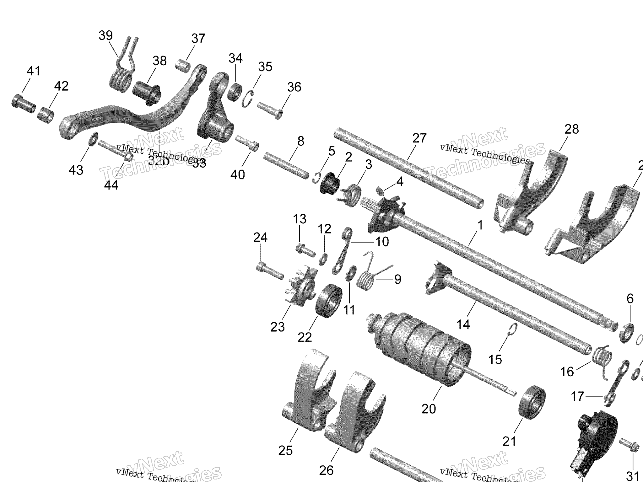 Схема узла Система Переключения Rotax Se6