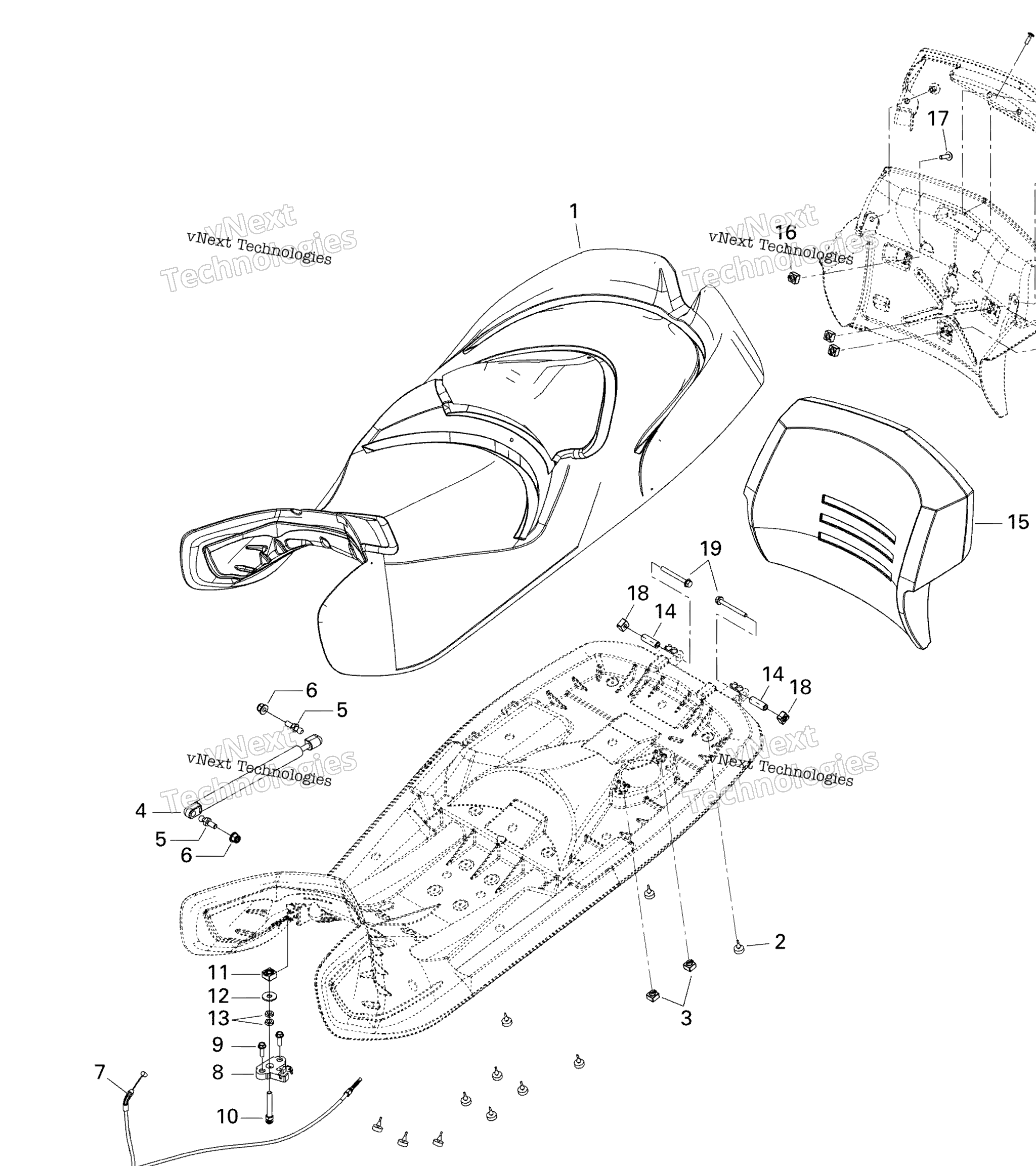 Схема узла Сиденья