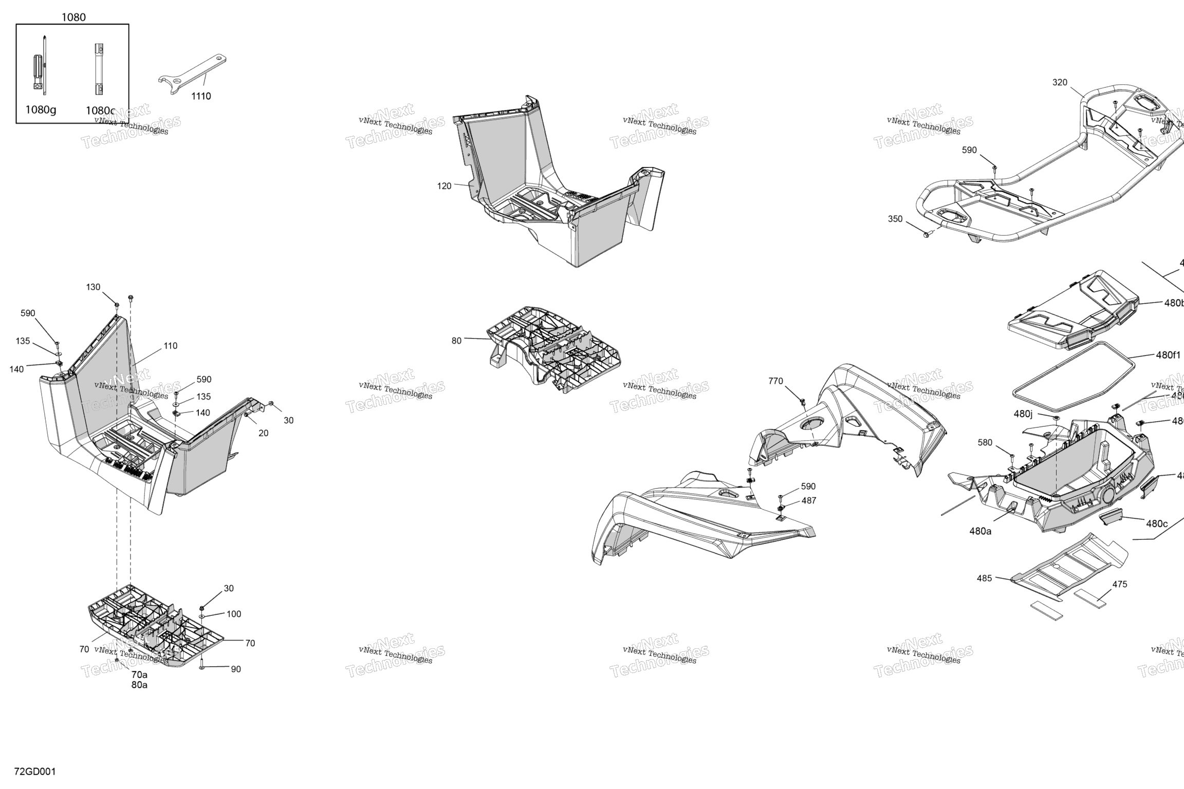 Схема узла Корпус - Задняя Часть