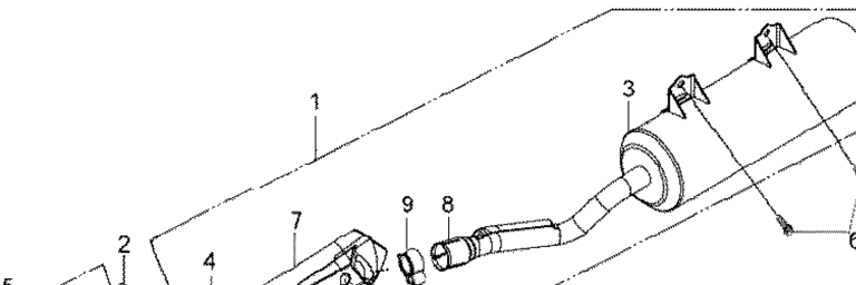 Схема узла Выпускная Система Eur