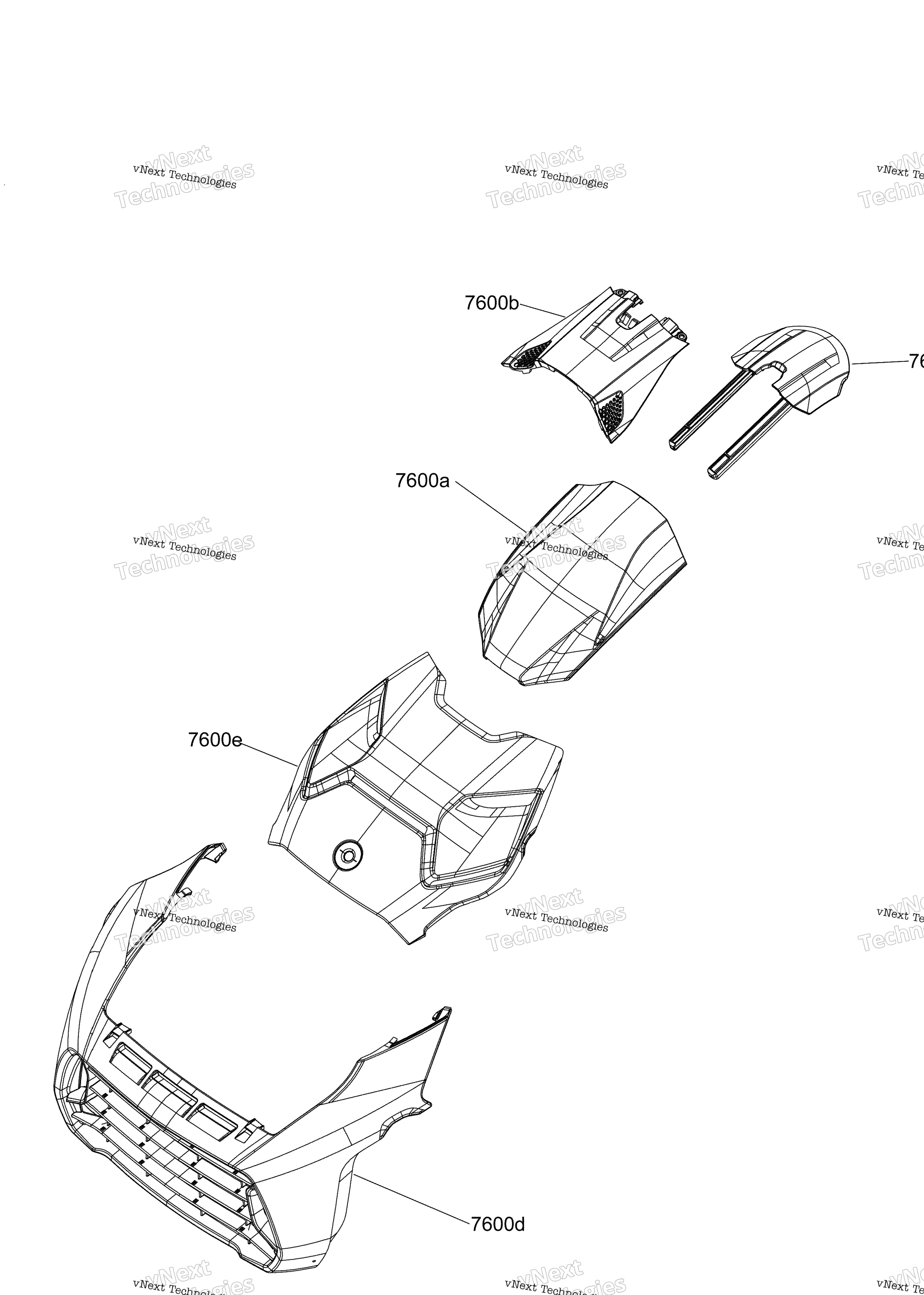 Схема узла Корпус - Капот / Решетка / Верхний Корпус