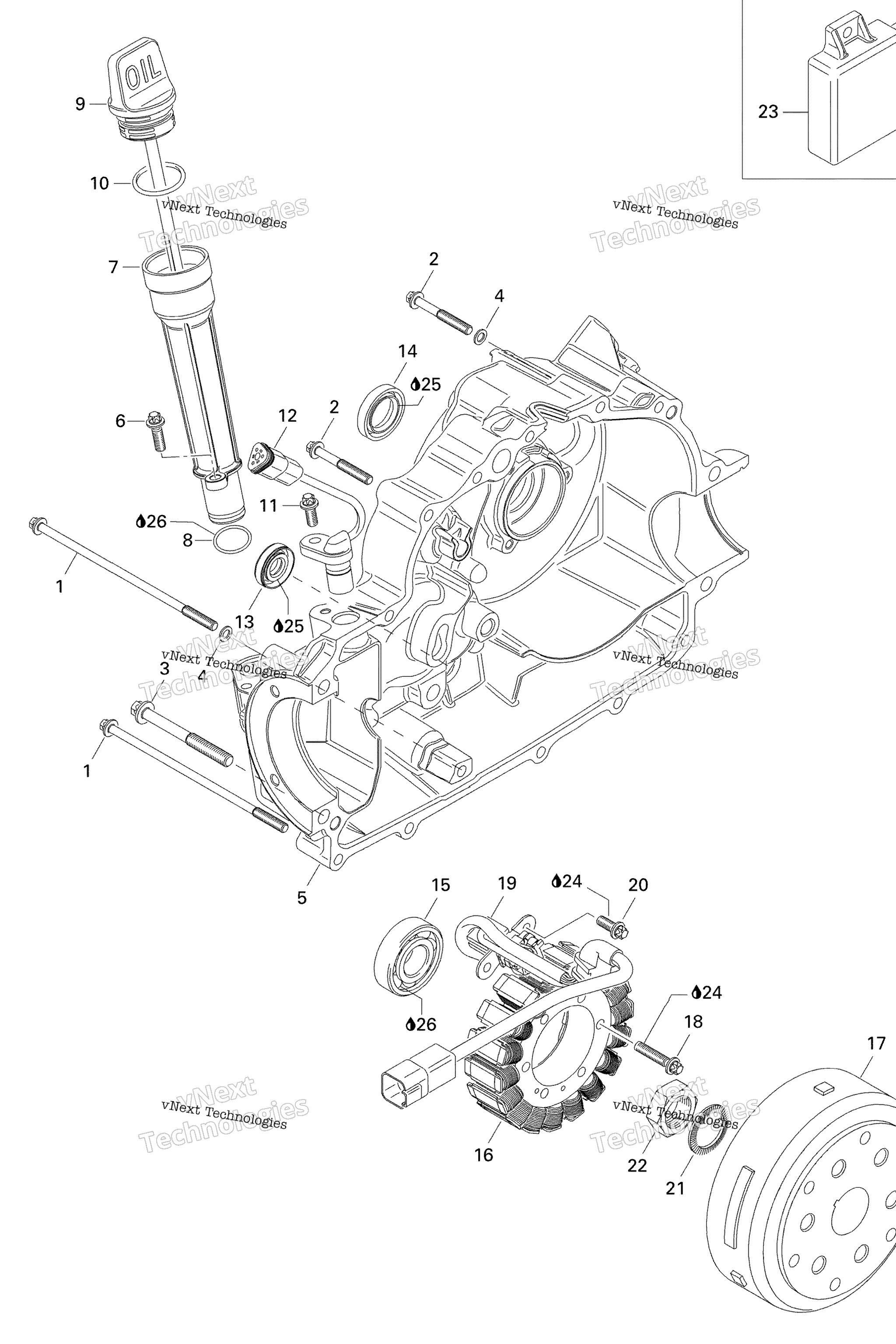 Схема узла Магнето