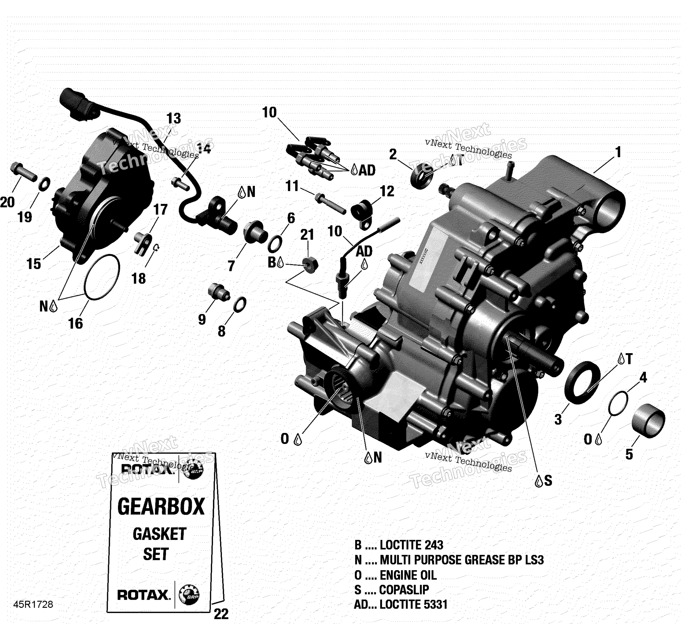 Схема узла Коробка Передач Ассамблея - 570 Efi