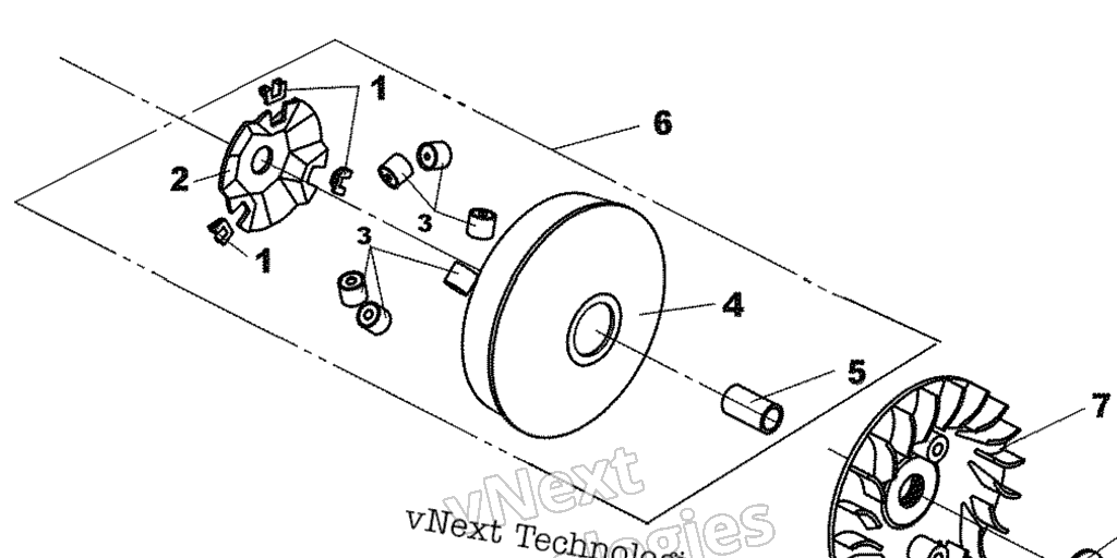 Схема узла Маховик Привода