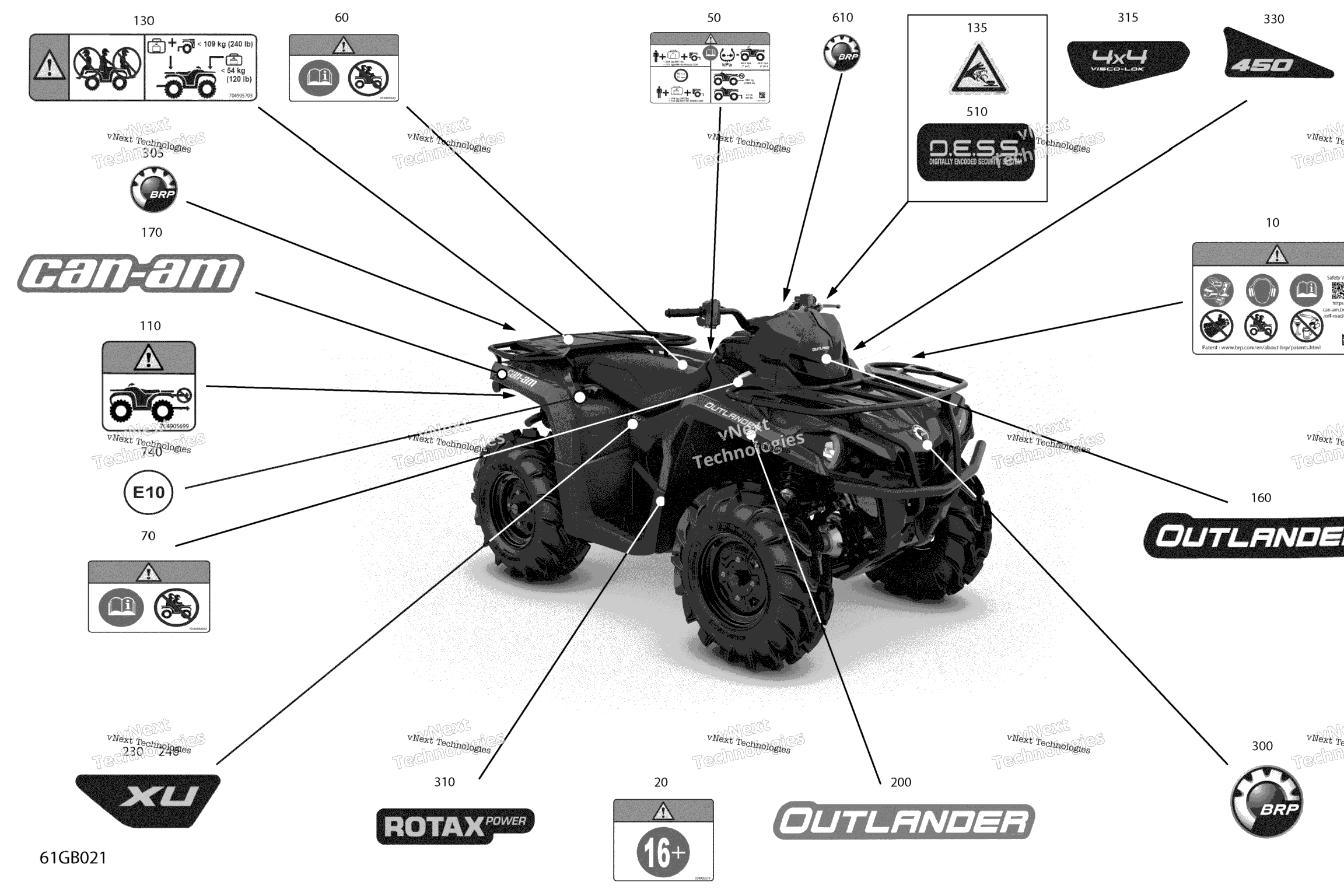 Схема узла Кузов - Наклейки