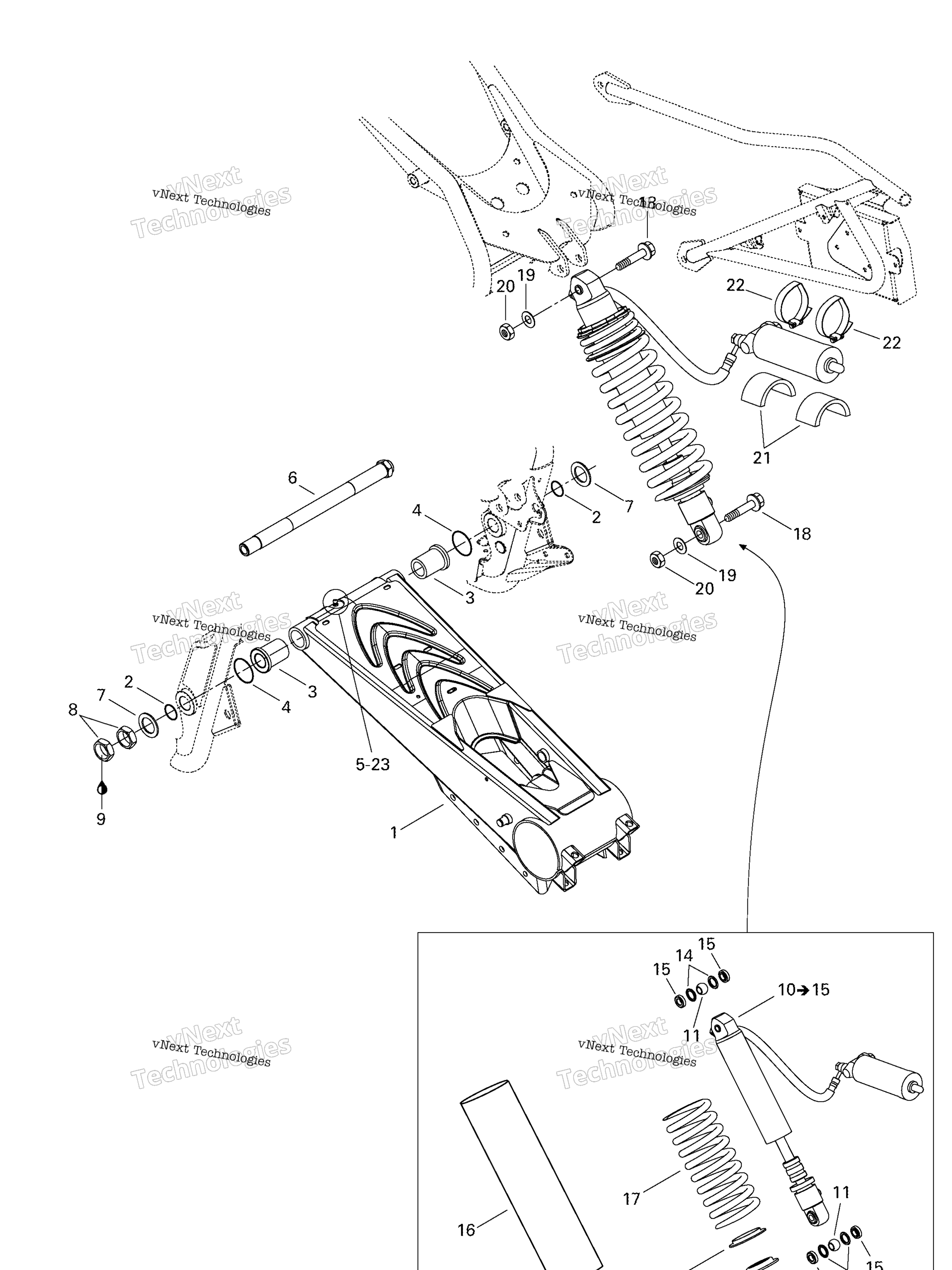 Схема узла Задняя Подвеска