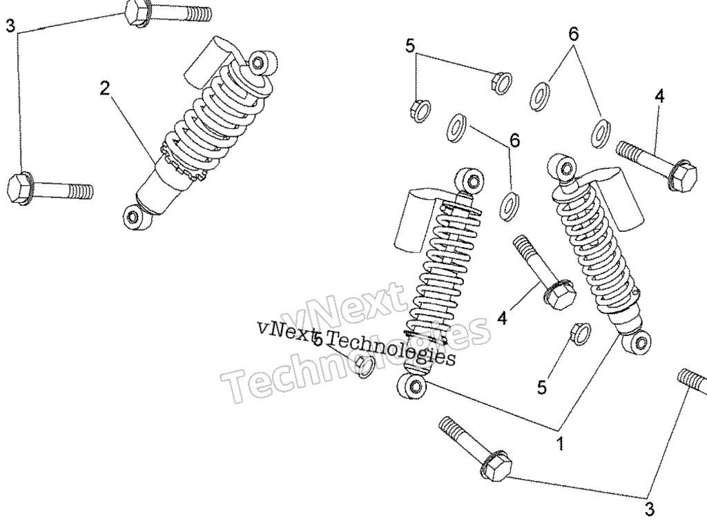 Схема узла Амортизаторы