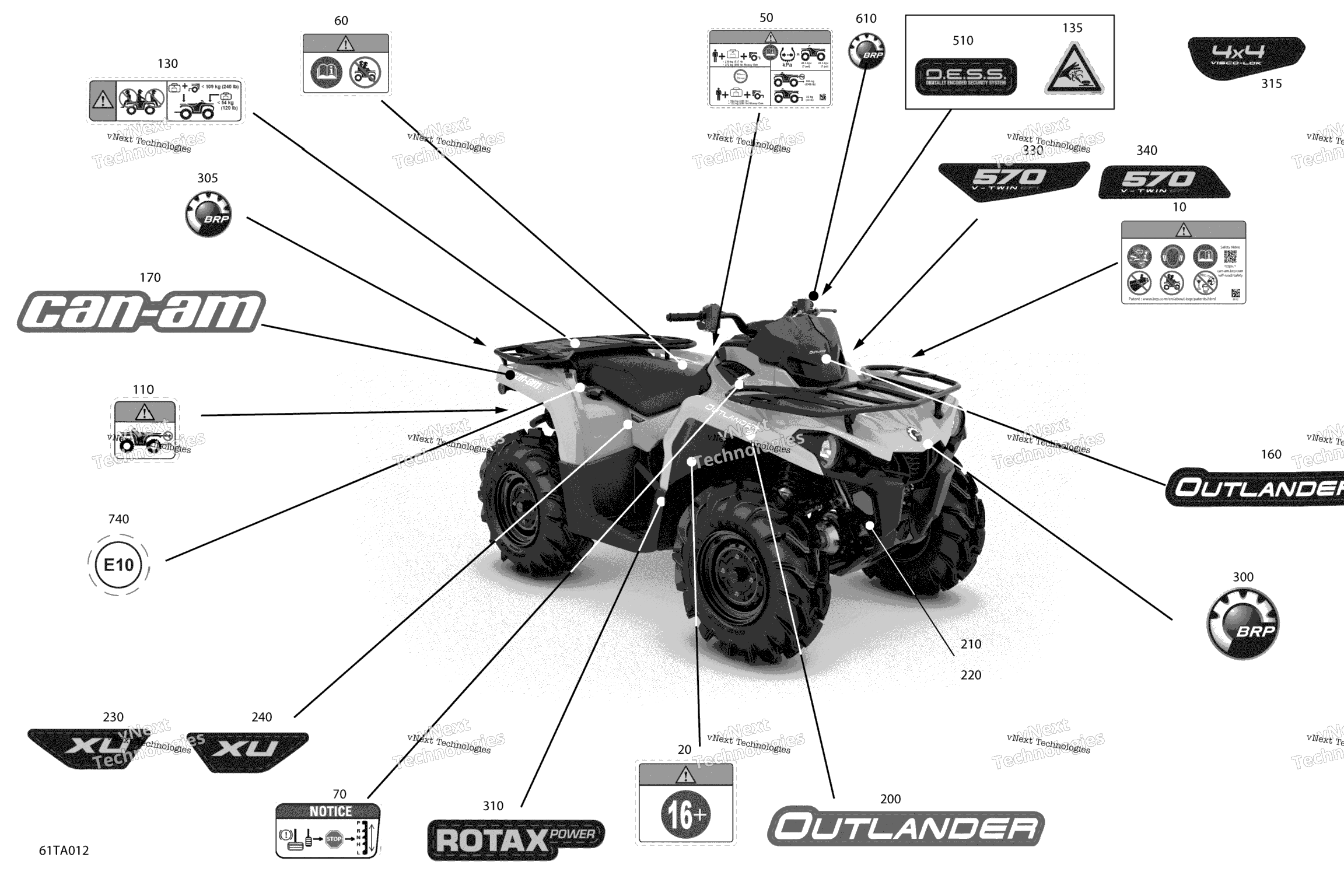 Схема узла Корпус - Наклейки - Xu