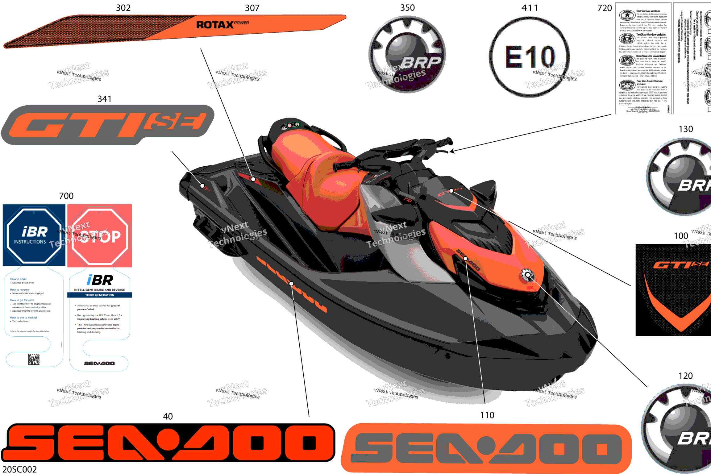 Схема узла Кузов - Наклейки