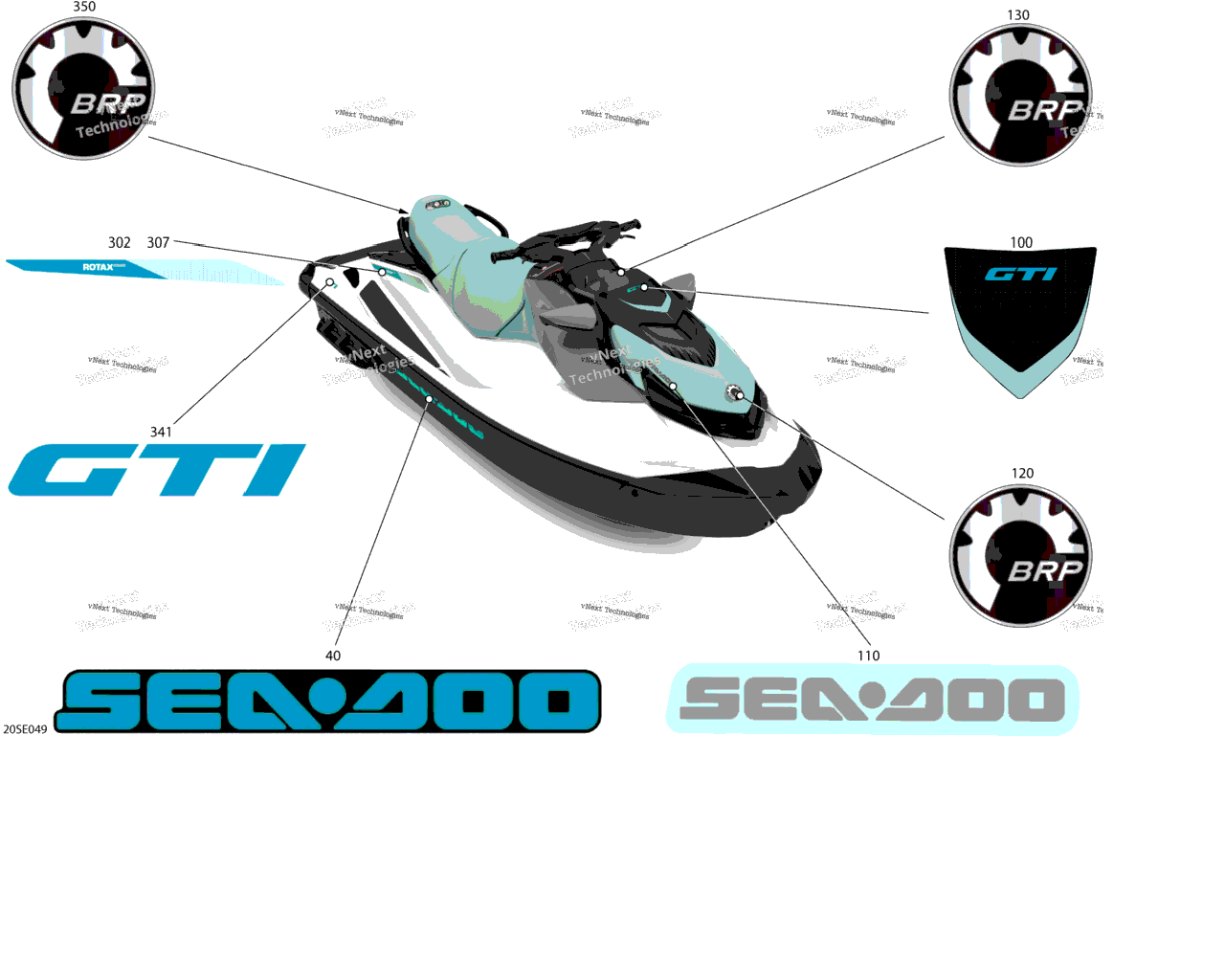 Схема узла Кузов - Наклейки