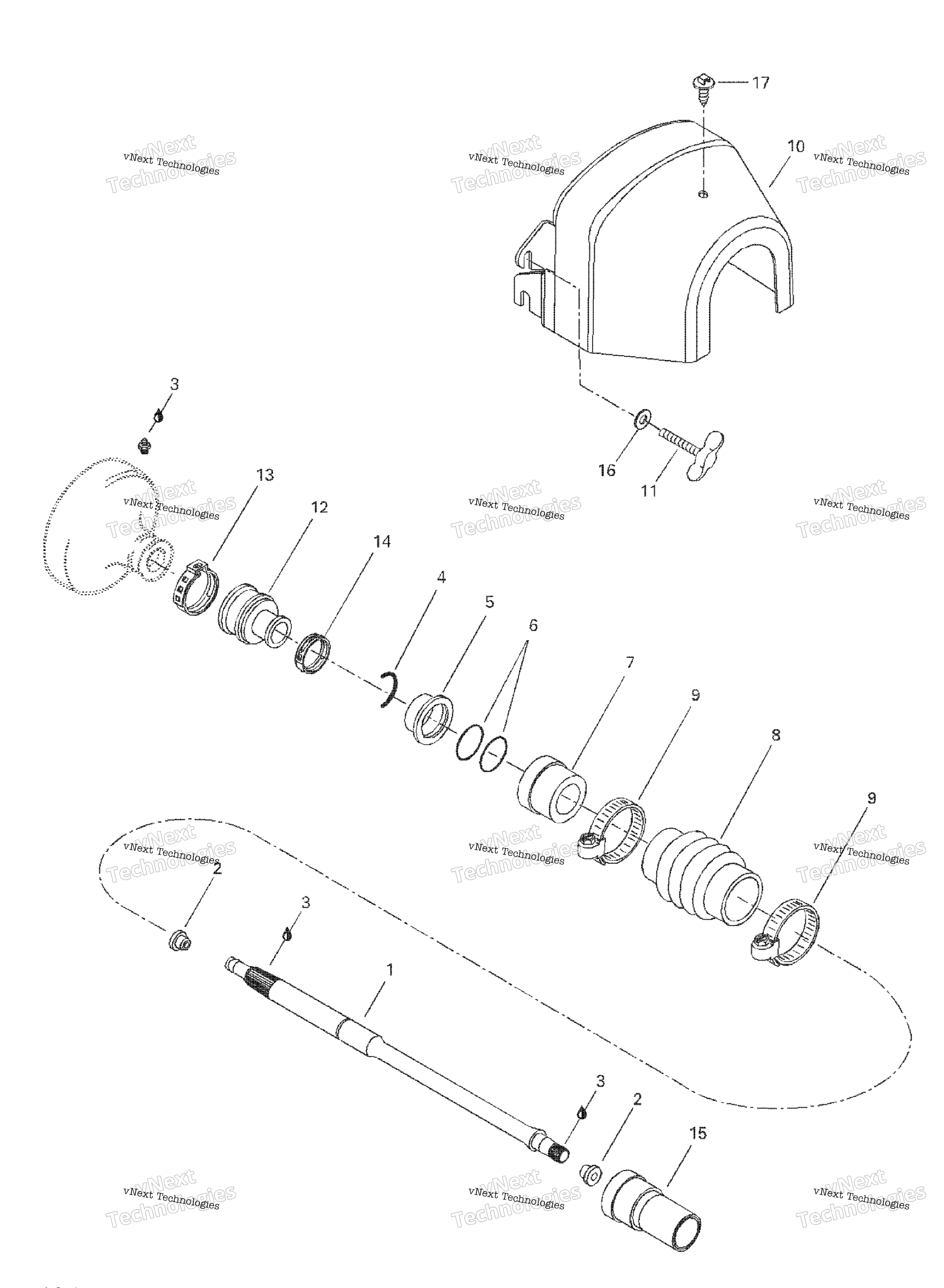 Схема узла Приводная Система