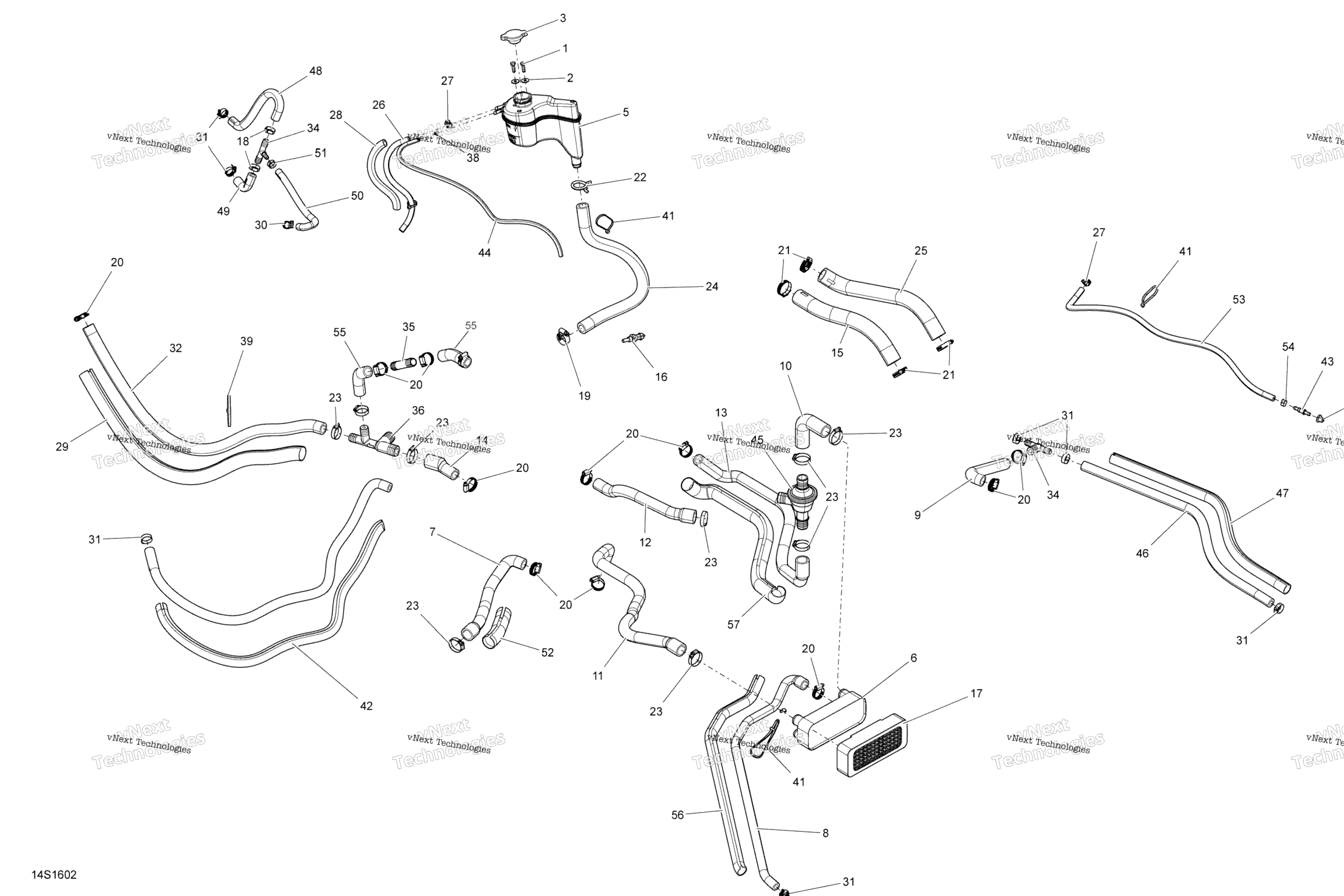 Схема узла Система Охлаждения - 300