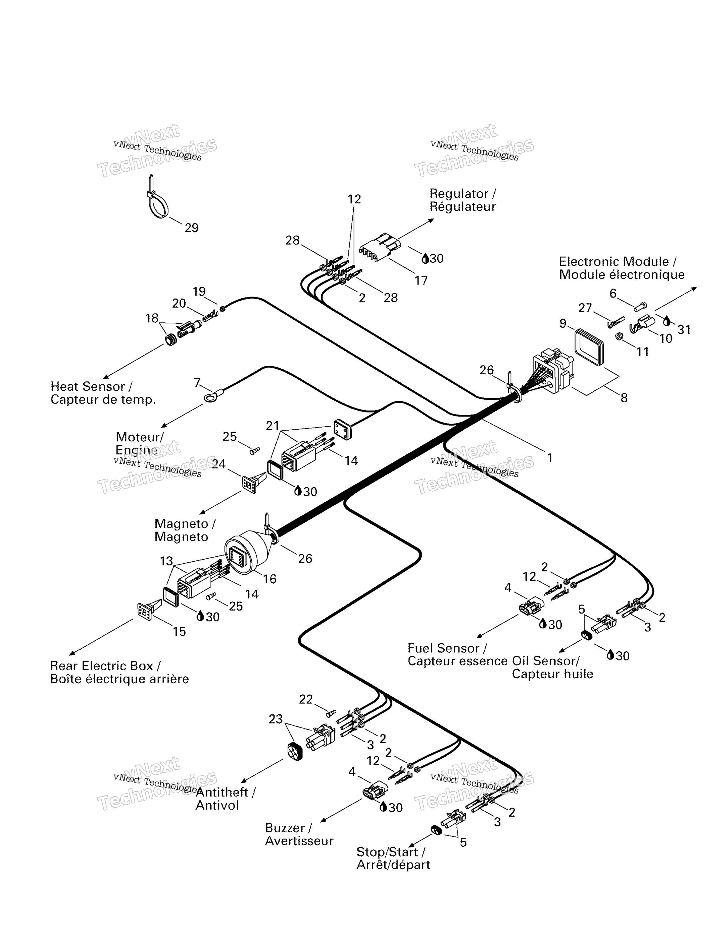 Схема узла Электрические Жгуты
